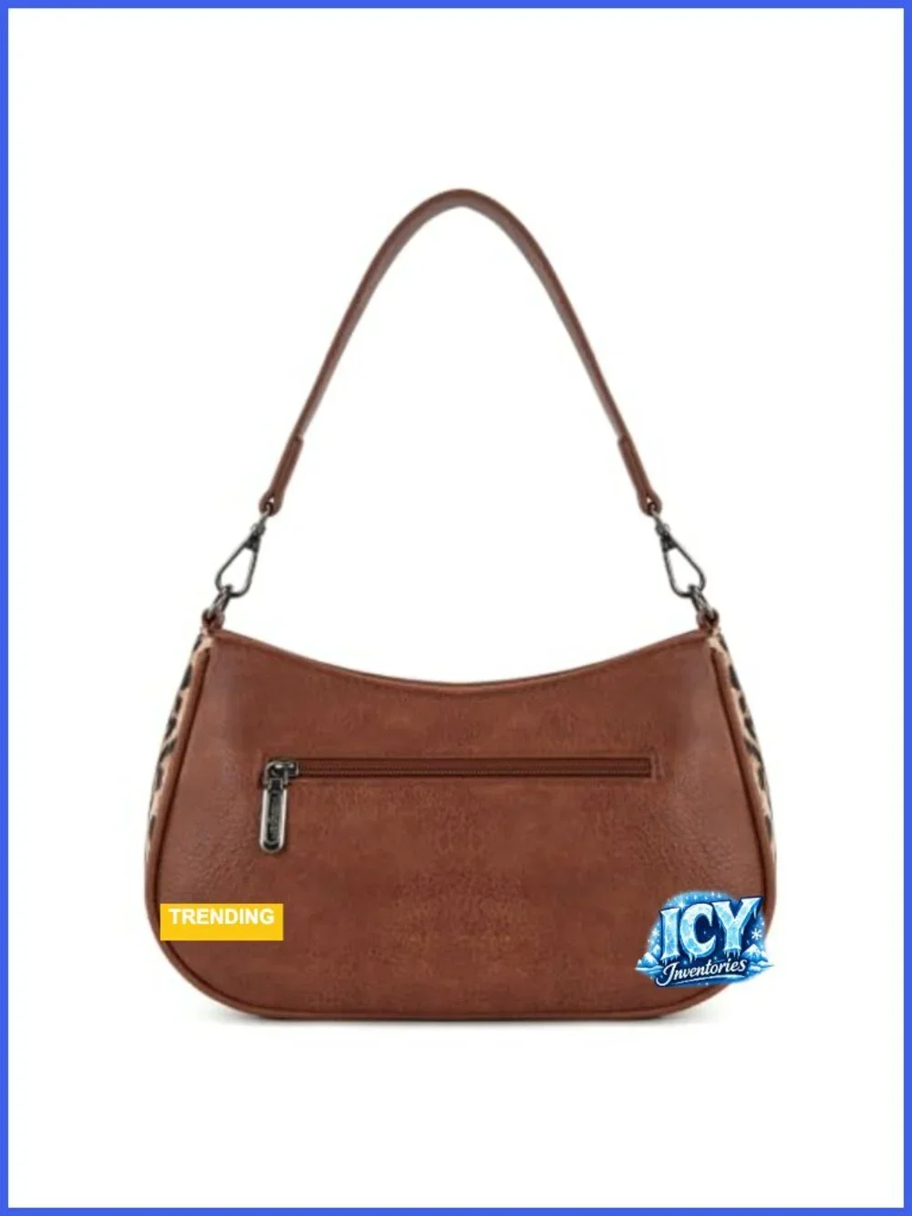 Western Hobo Shoulder Bag Faux Leather Crossbody Purse Aztec Print with Pockets